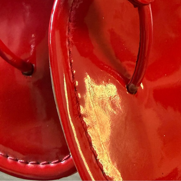 Tory Burch Miller Patent Leather Sandals - Poppy Red - Size 10.5M - Picture 10 of 10